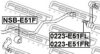 FEBEST 0223-E51FR Rod/Strut, stabiliser